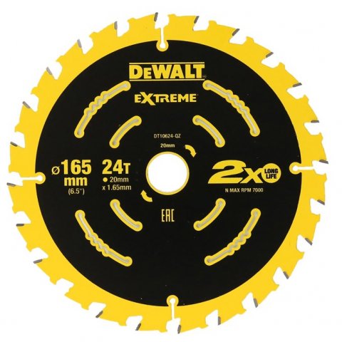 DeWalt DT10304 190mm 24T Extreme Framing Circular Saw Blade