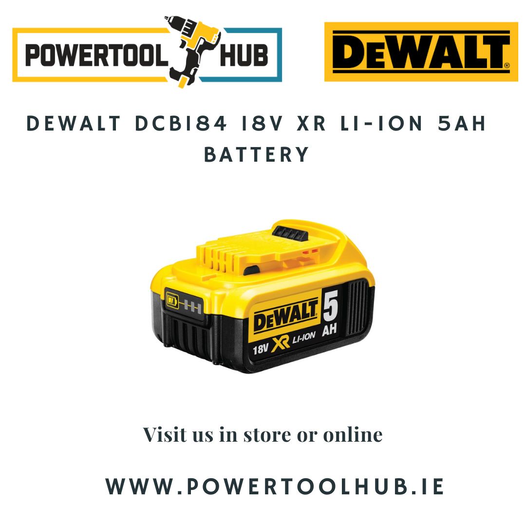 Batterie DEWALT DCB184 18 V 5 Ah XR Li-Ion