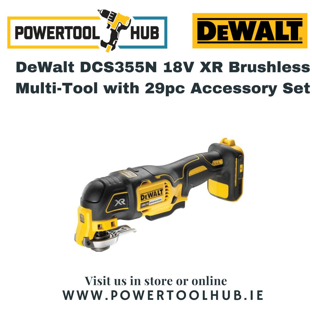 Dewalt 18V Xr Brushless Multi Tool Bare +29 Acc DCS355NT