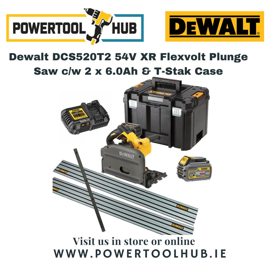 DEWALT DCS520T2-QW Sierra de inmersión Xr Flexvolt + 2 baterías y