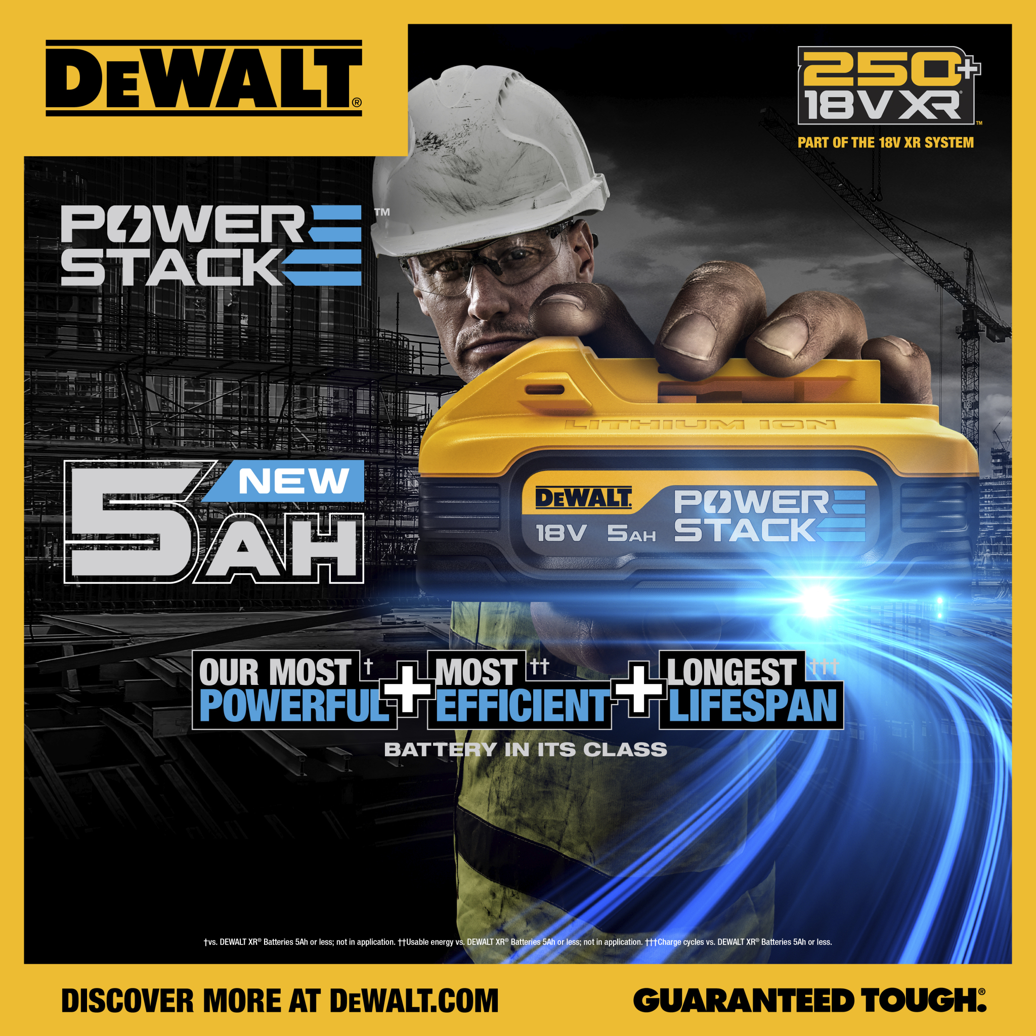 Batterie powerstack 18v DeWalt